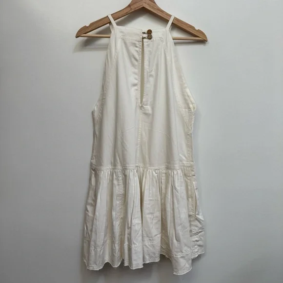 Pilcro Anthropologie Kyla Flounce Mini Dress Women Small Petite Pockets - Picture 8 of 15